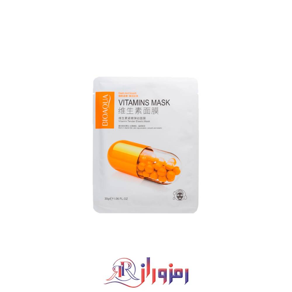 ماسک ورقه ای حاوی ویتامین B2 بیوآکوا پک 10 عددی،خرید و قیمت ماسک ورقه ای حاوی ویتامین B2 بیوآکوا پک 10 عددی